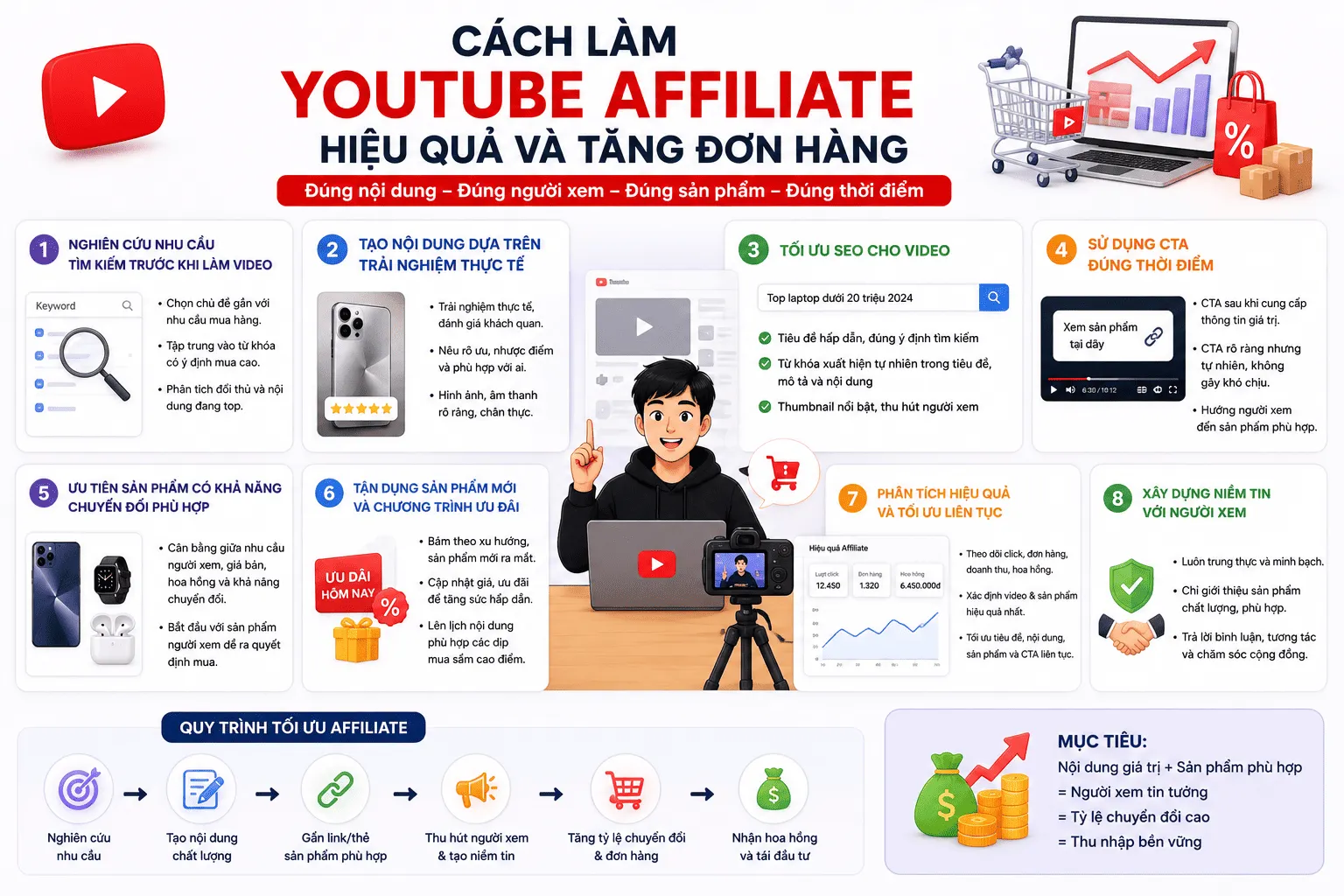 Cách làm YouTube Affiliate hiệu quả và tăng đơn hàng Cách làm YouTube Affiliate hiệu quả và tăng đơn hàng