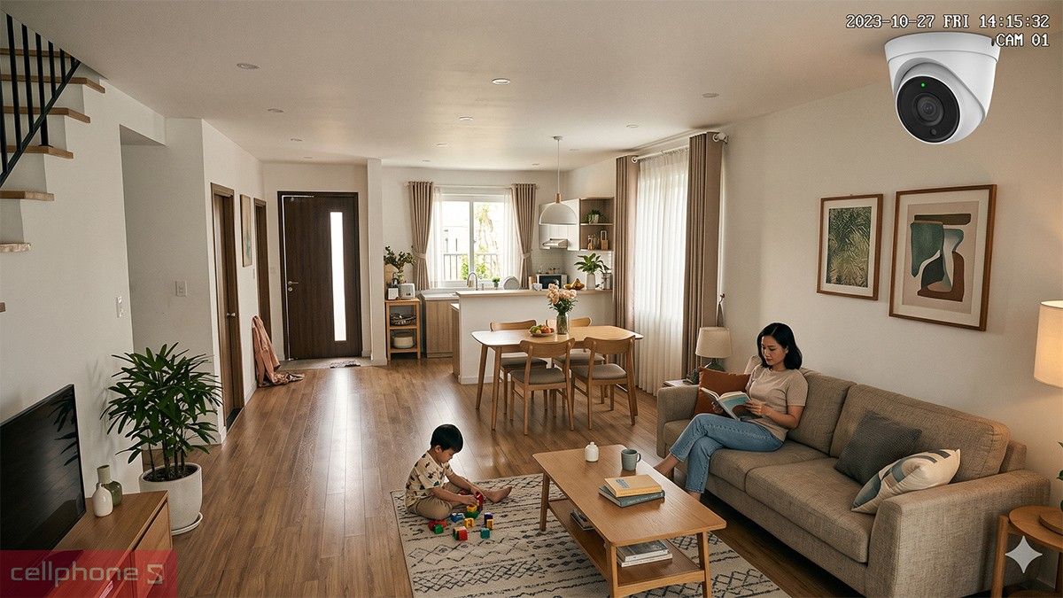 Độ phân giải 2MP phù hợp sử dụng cho gia đình, cửa hàng