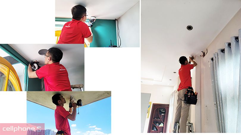 lắp đặt camera giám sát giá rẻ tại CellphoneS lắp đặt camera an ninh tại CellphoneS