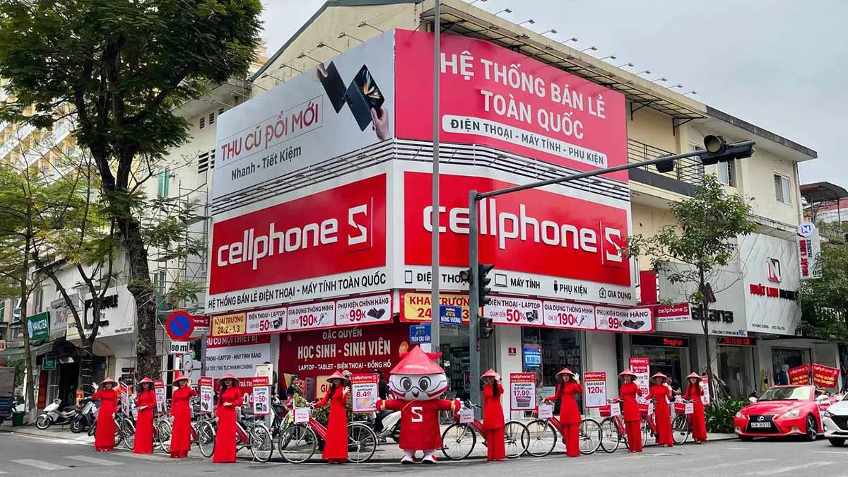 CellphoneS Huế - Khai trương của hàng điện thoại, laptop Huế