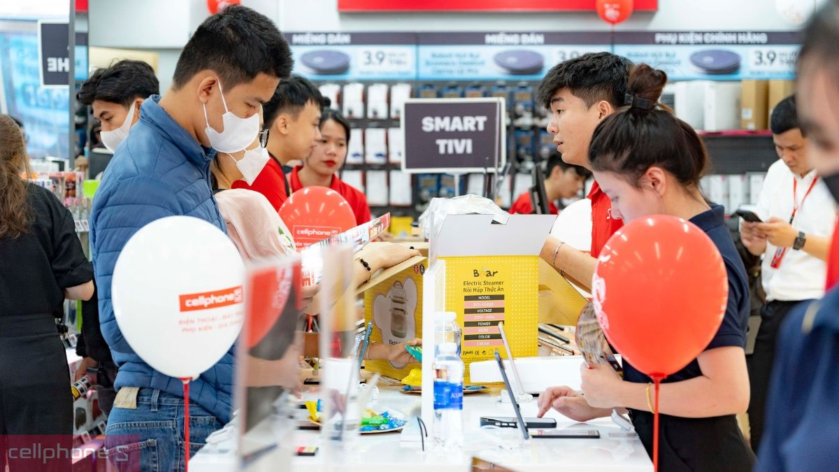 Không gian cửa hàng điện thoại Cần Thơ