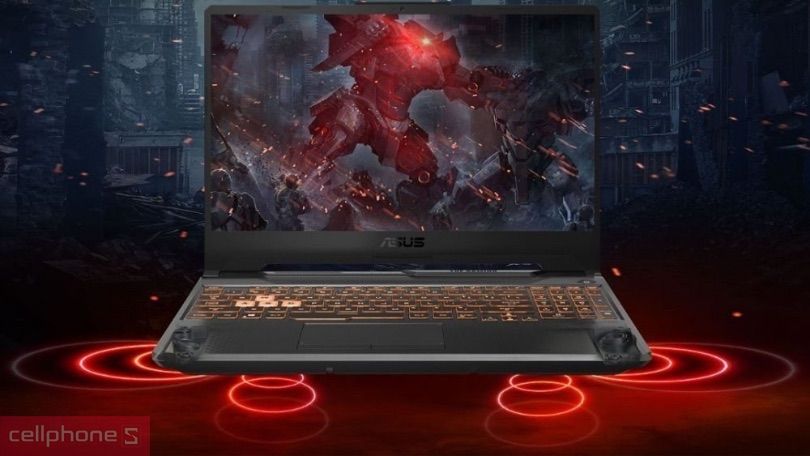 Asus TUF Gaming có hệ thống âm thanh ấn tượng Hệ thống âm thanh Asus TUF Gaming