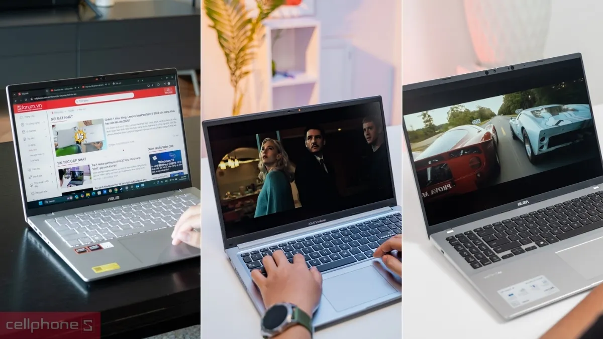Asus Vivobook có ba lựa chọn kích cỡ màn hình