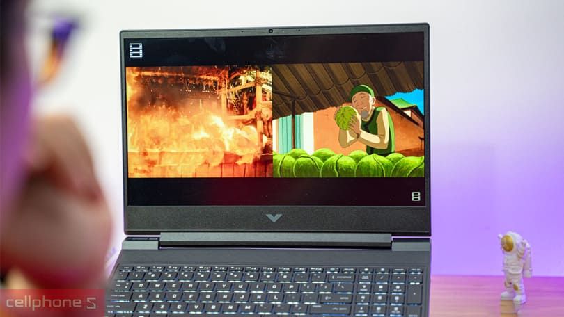 Laptop HP Victus có màn hình sắc nét Màn hình HP Victus