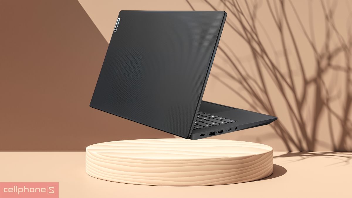 Lenovo V series có bản lề mở rộng góc hỗ trợ chia sẻ thông tin