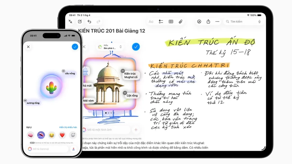 Trang bị Apple Intelligence tích hợp AI hiện đại