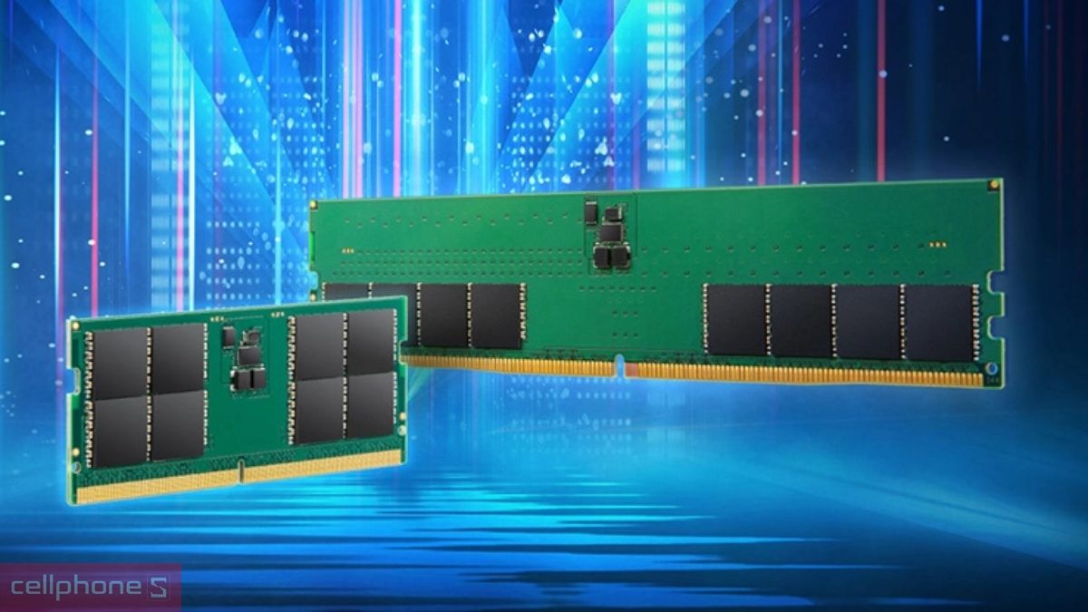RAM phân loại theo thiết bị gồm PC, laptop, server