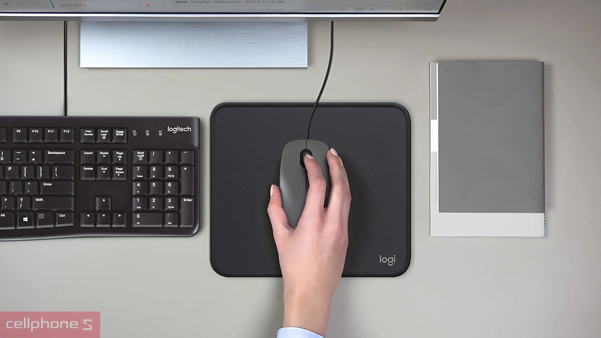 Chuột Logitech có dây văn phòng