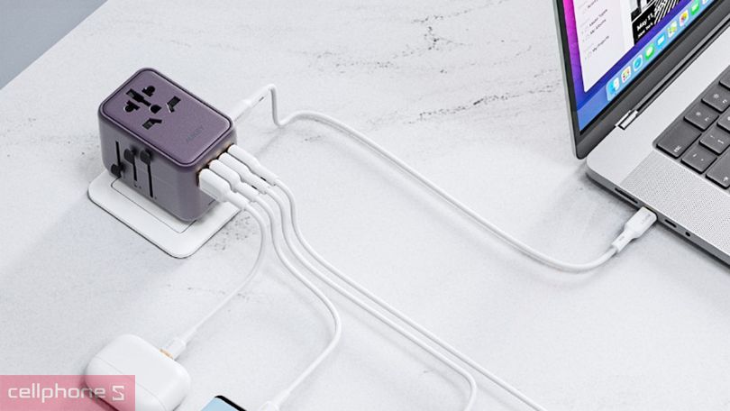 Công suất sạc đa năng Aukey PA-TA08A PD 65W