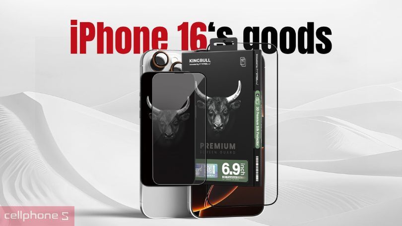 Dán kính cường lực iPhone 16 Zeelot