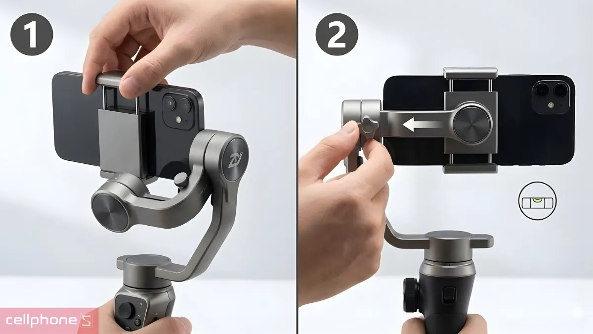 Mở khóa trục Roll sau đó điều chỉnh cánh tay đòn