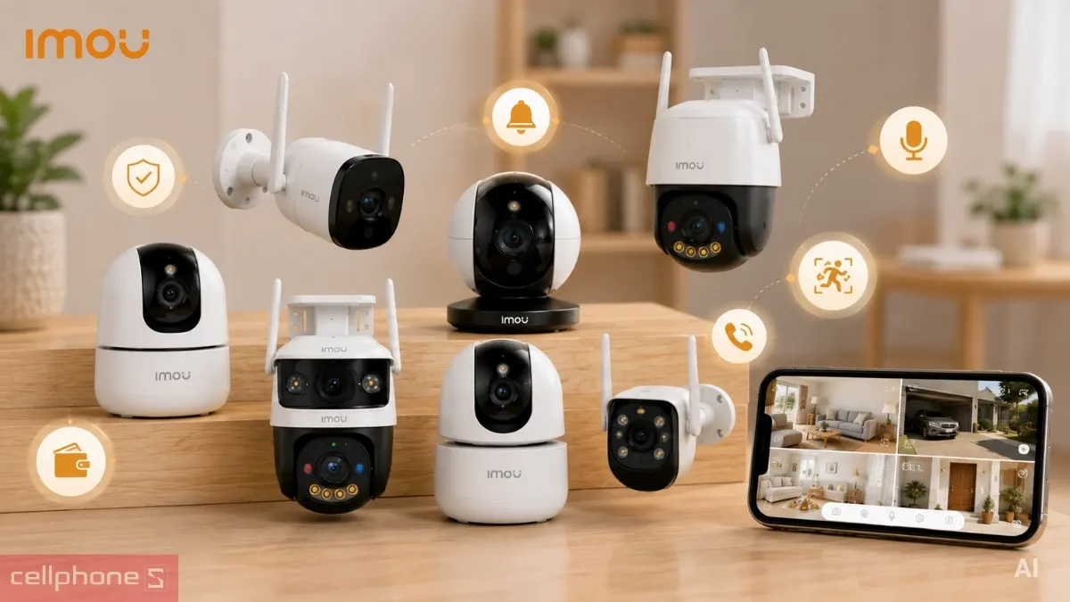 Camera Imou đa dạng mức giá theo nhu cầu sử dụng