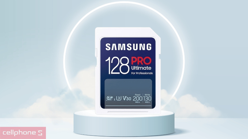 Thẻ nhớ SD Samsung Pro Ultimate Full Size SDXC 128GB - Thẻ nhớ sở hữu tốc độ đọc và ghi vượt trội