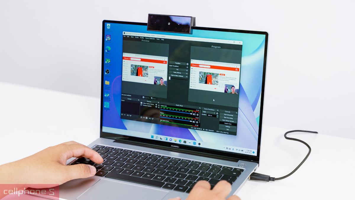 Webcam học online, họp hành