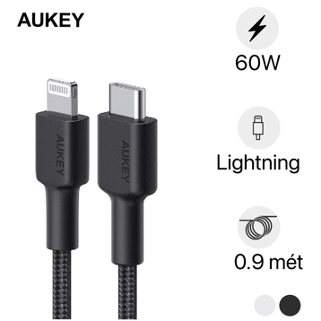 Cáp Aukey Type-C to Lightning  MFI CB-CL3 | Giá rẻ