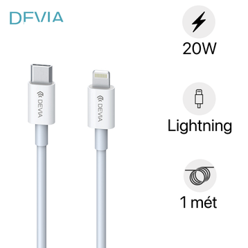 Cáp USB-C to Lightning Devia Smart Series 20W 3A | Giá rẻ