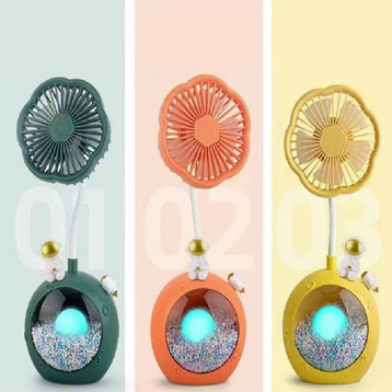 Quạt mini đèn hình bông hoa HD6604 ( Màu ngẫu nhiên )