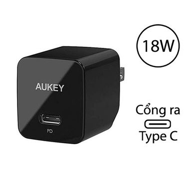 Sạc 18W PowerDelivery cổng USB-C Aukey PA-Y18 giá rẻ, chính hãng