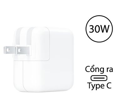 Sạc Apple 30W USB-C Power Adapter giá tốt, bảo hành 12 tháng